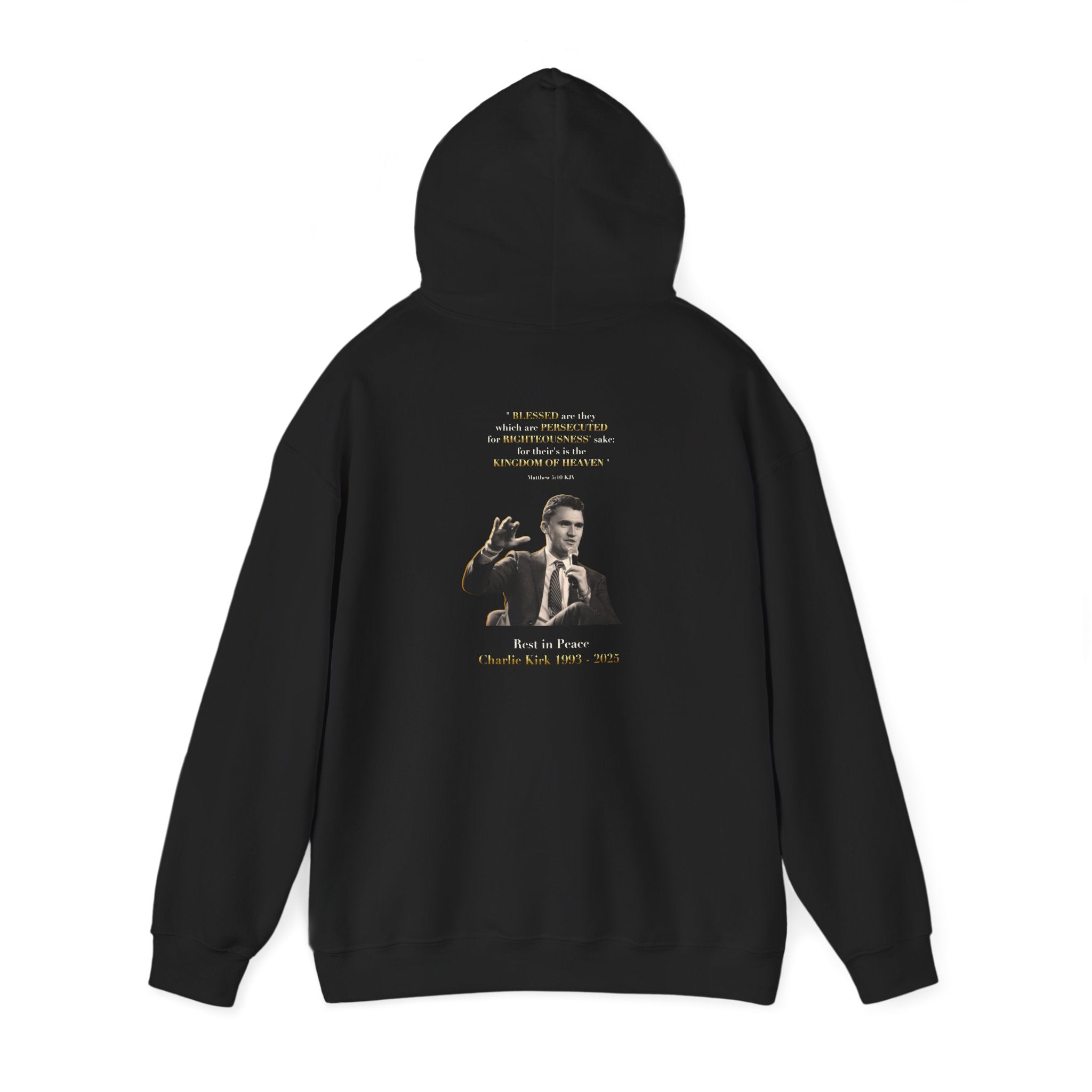 Rest in Prayer Charlie Kirk Sweatshirt, Unisex Tribute Hoodie, In Loving Memory Sweatshirt, Memorial Hoodie, Remembrance Sweatshirt