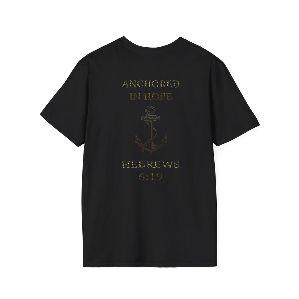 Anchored in Hope T-Shirt, Inspirational Unisex Tee for Nautical Lovers, Faith-Based Apparel, Perfect Gift, Christian T-Shirt