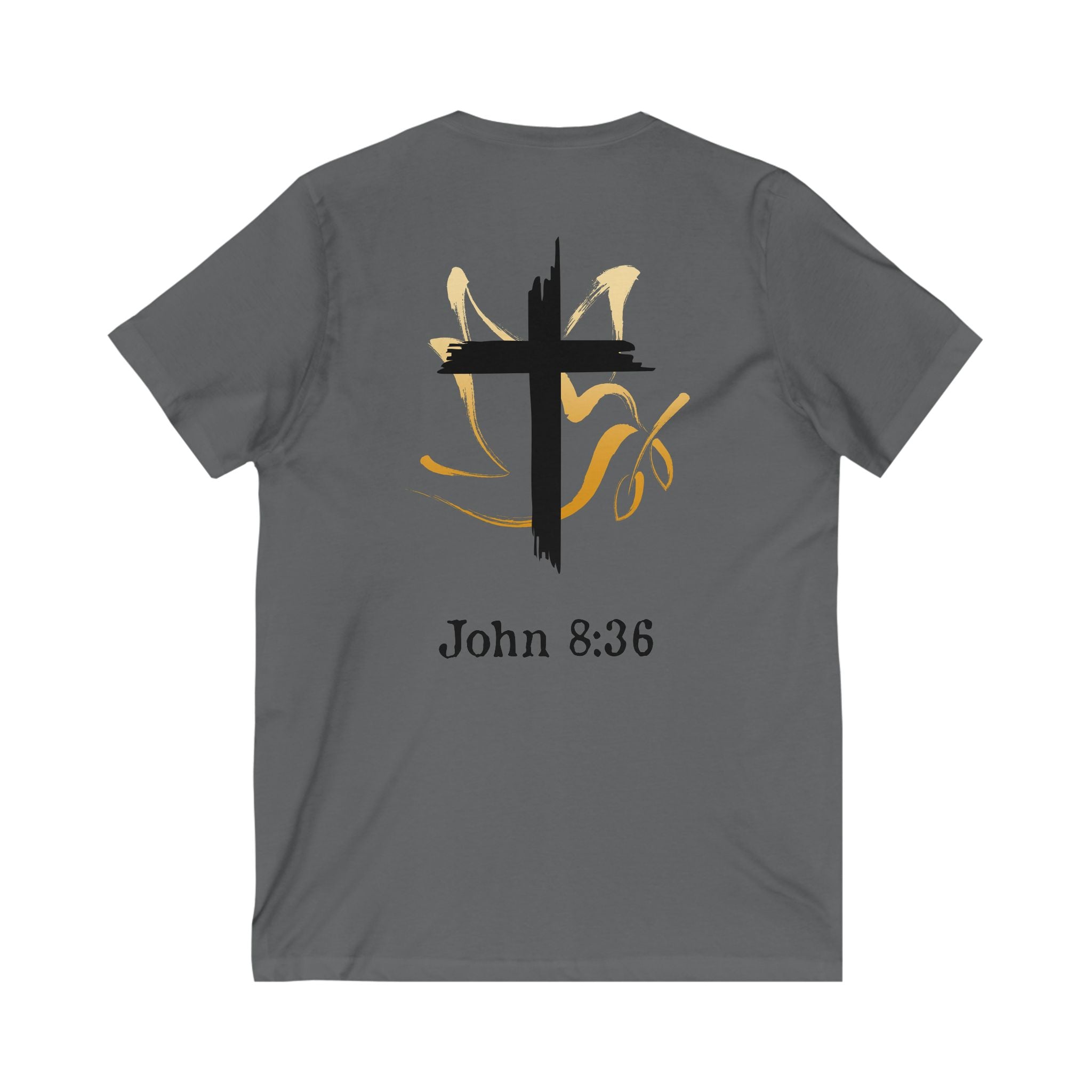 John 8:36 Women's V-neck Christian T-Shirt