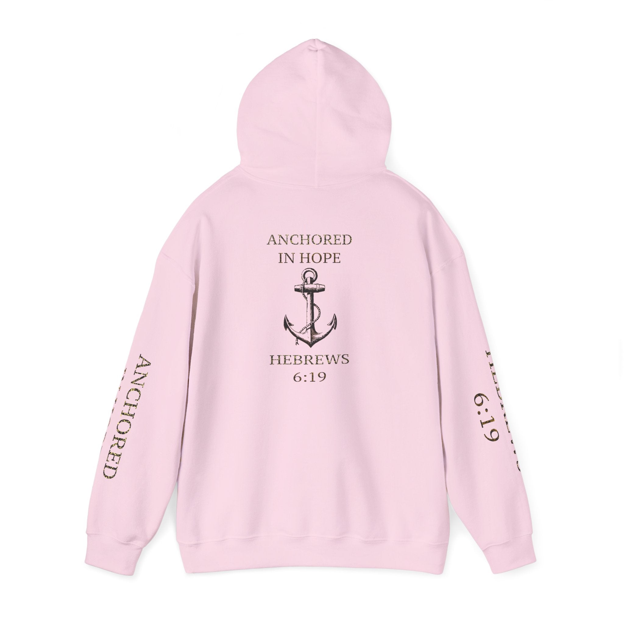 Anchored in Hope Hooded Sweatshirt | Inspirational Sweatshirt | Christian Gift | Faith-Based Apparel | Comfort Wear