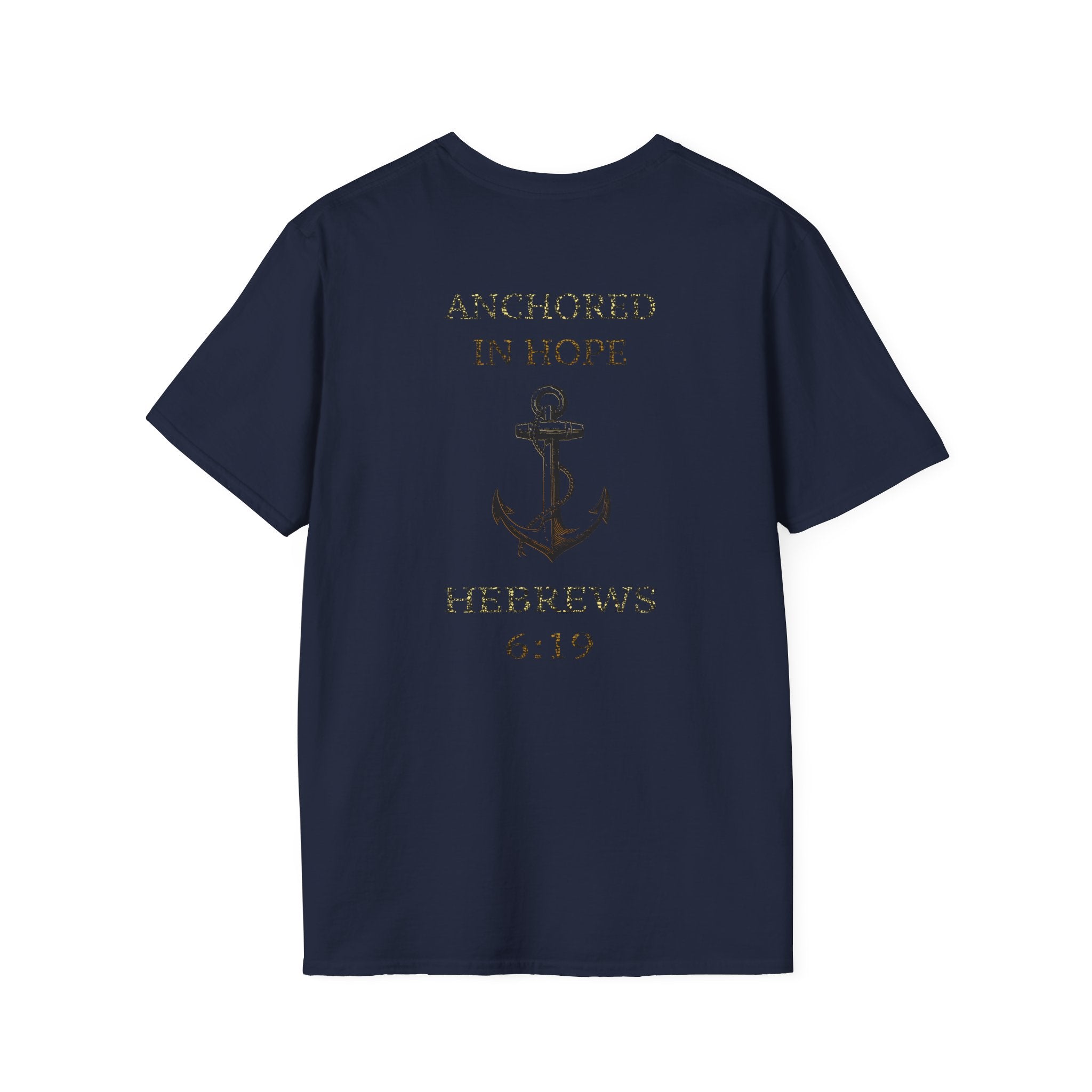 Anchored in Hope T-Shirt, Inspirational Unisex Tee for Nautical Lovers, Faith-Based Apparel, Perfect Gift, Christian T-Shirt
