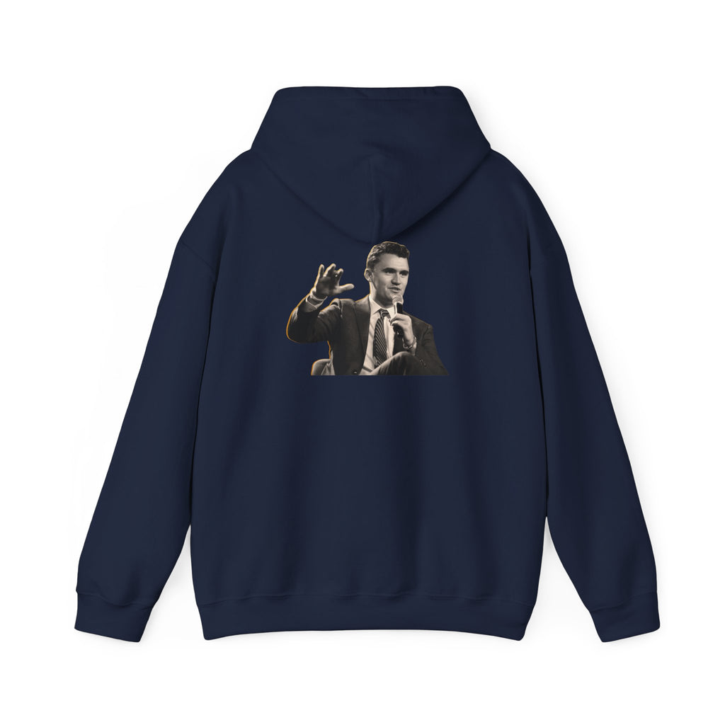 Never Surrender Charlie Kirk Hoodie - Cozy Streetwear, Unisex Gift, Casual Style, Motivational Apparel