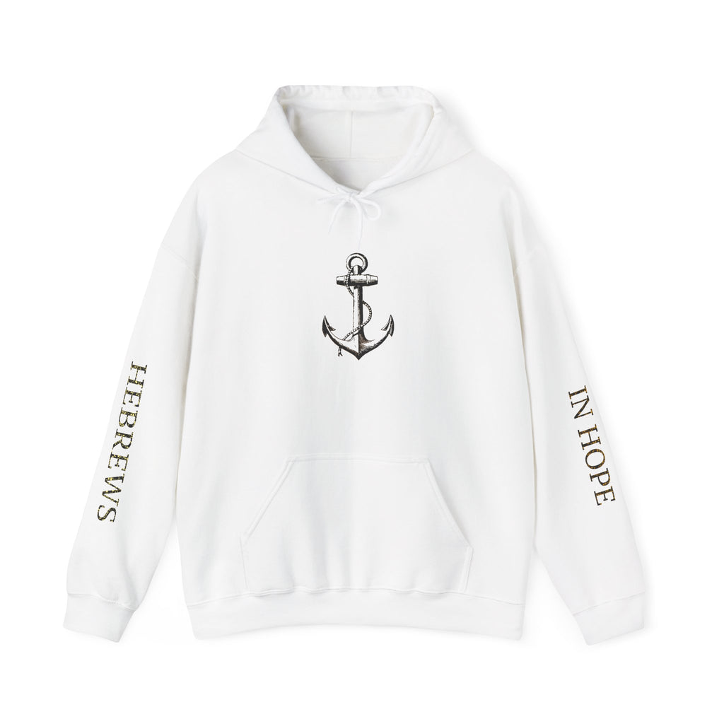 Anchored in Hope Hooded Sweatshirt | Inspirational Sweatshirt | Christian Gift | Faith-Based Apparel | Comfort Wear
