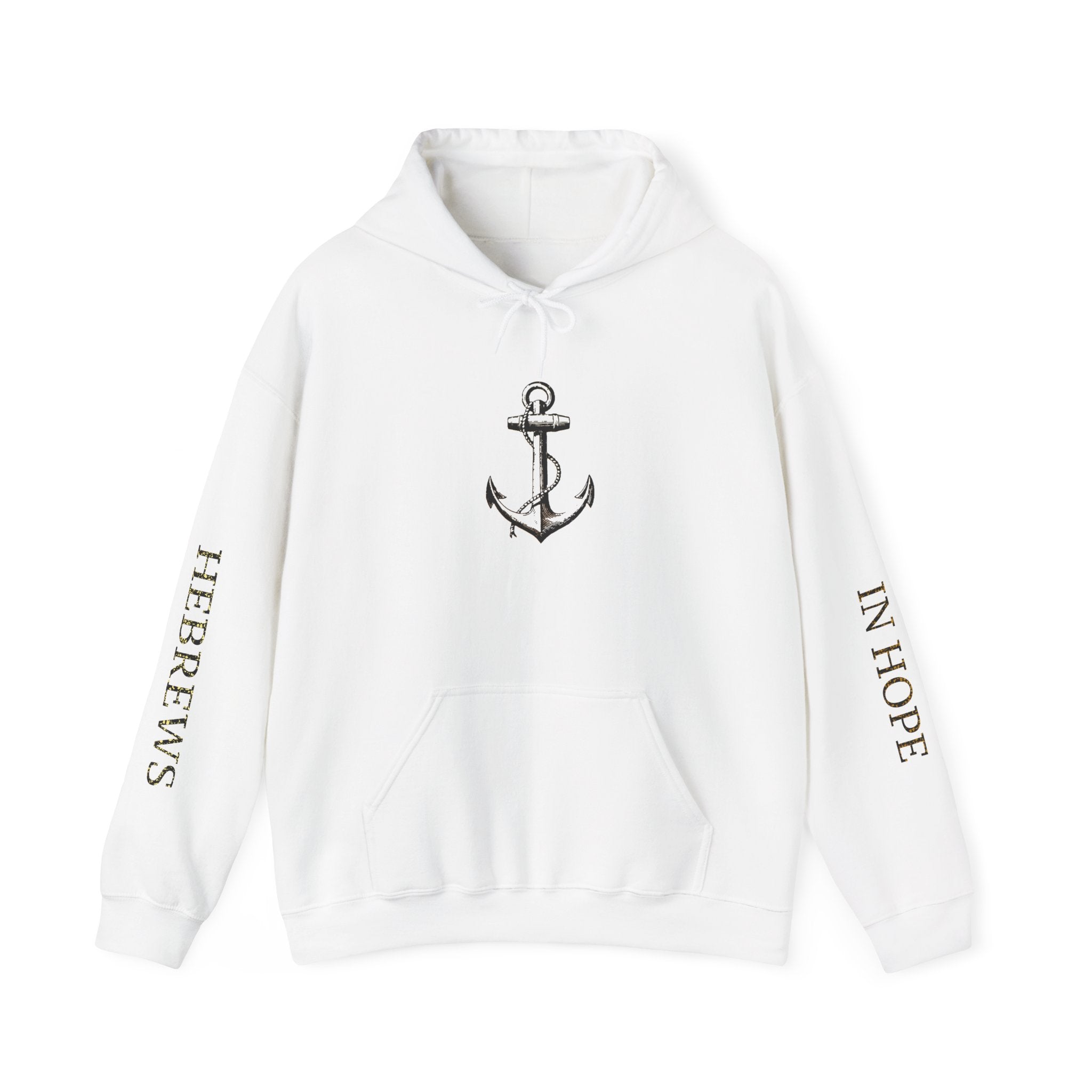 Anchored in Hope Hooded Sweatshirt | Inspirational Sweatshirt | Christian Gift | Faith-Based Apparel | Comfort Wear