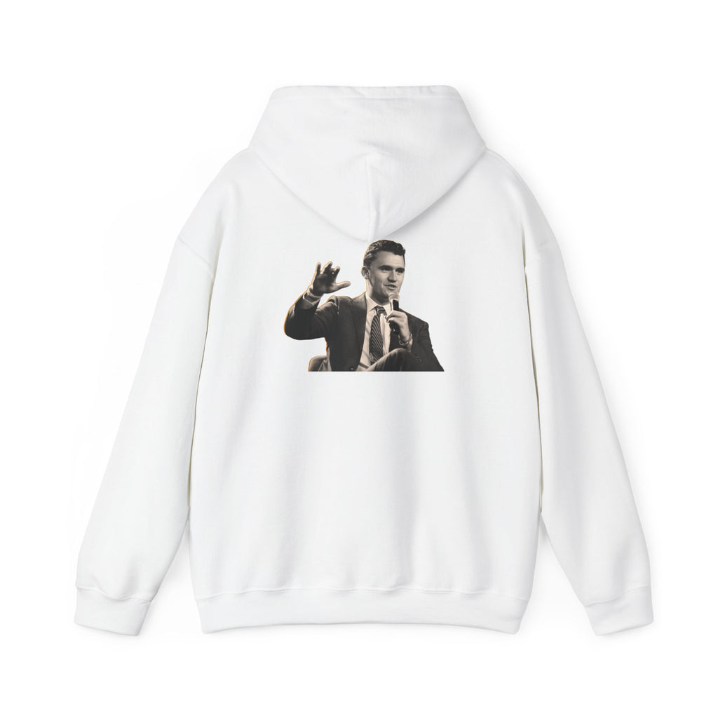 Never Surrender Charlie Kirk Hoodie - Cozy Streetwear, Unisex Gift, Casual Style, Motivational Apparel