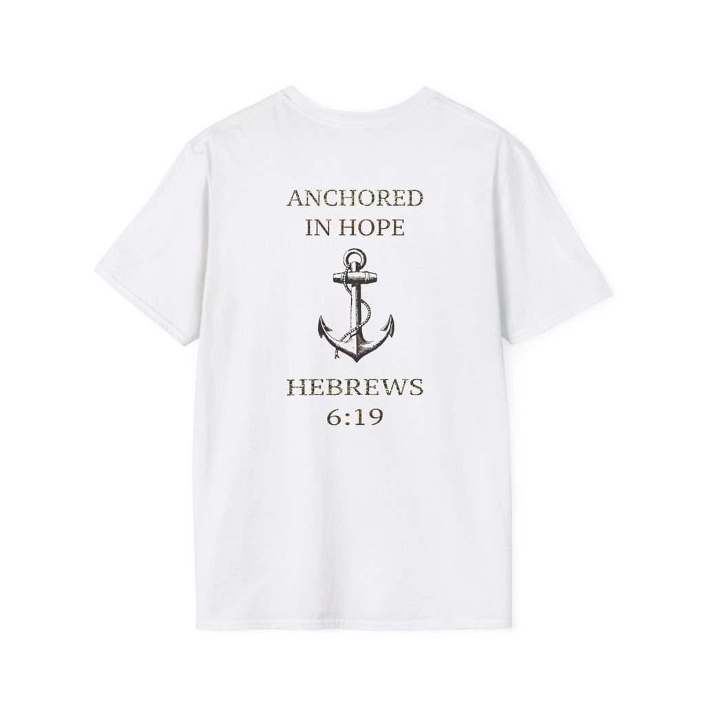 Anchored in Hope T-Shirt, Inspirational Unisex Tee for Nautical Lovers, Faith-Based Apparel, Perfect Gift, Christian T-Shirt