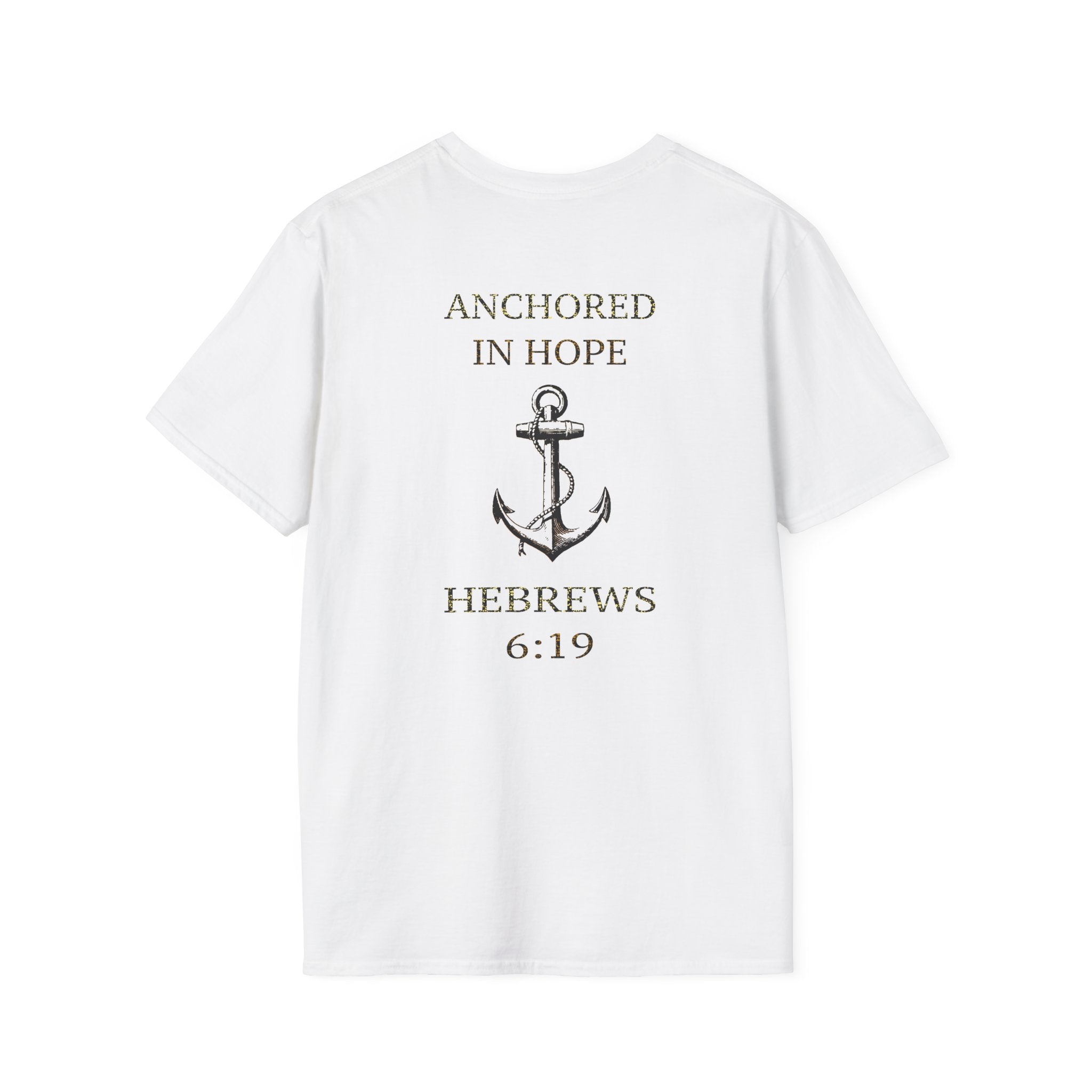 Anchored in Hope T-Shirt, Inspirational Unisex Tee for Nautical Lovers, Faith-Based Apparel, Perfect Gift, Christian T-Shirt