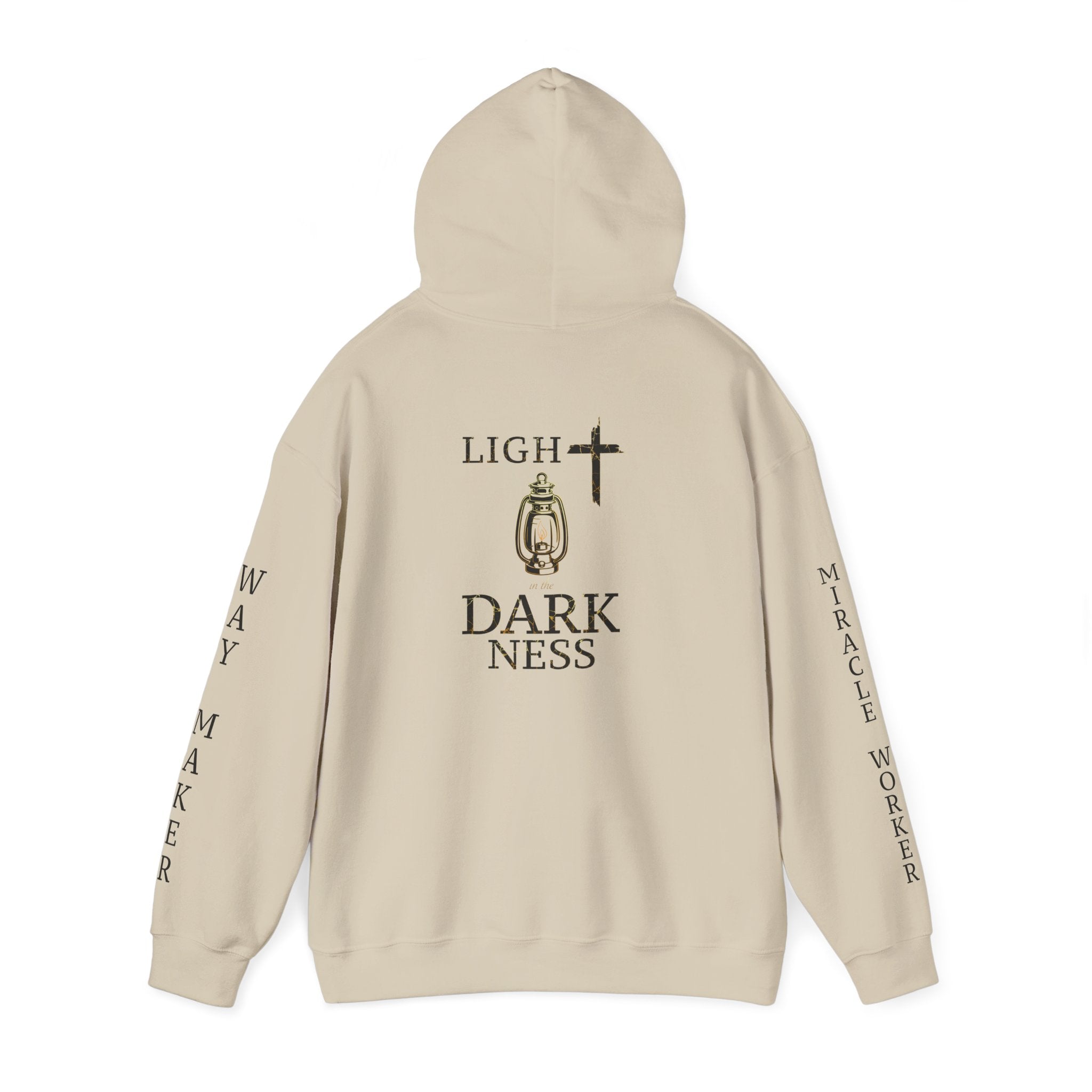 Light in the Darkness Unisex Comfort Hoodie, Faith-Based wear, Christian Clothing