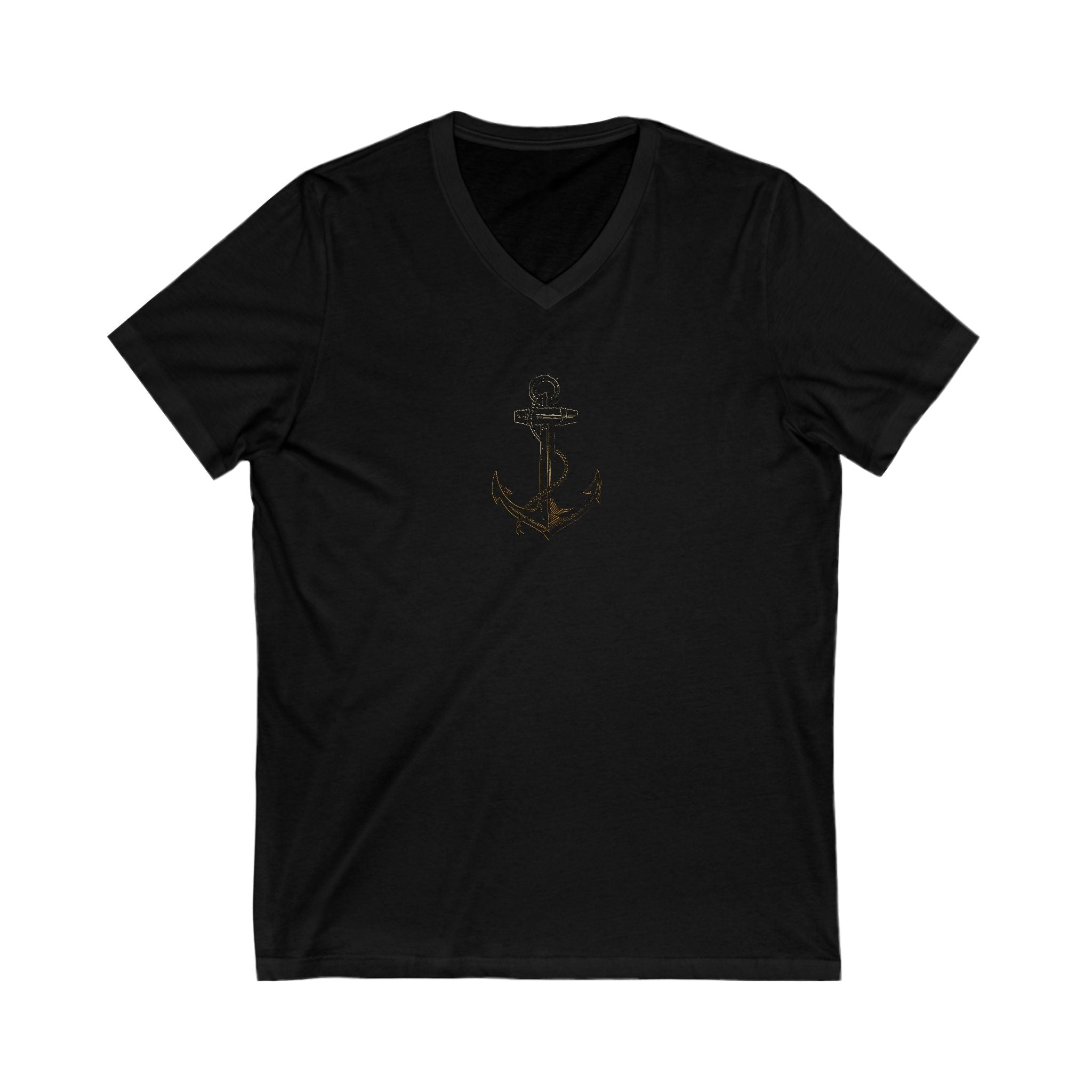Anchored in Hope Women's V-neck Tee-Shirt, Faith-Based Apparel, Christian Street Wear, Casual Christian Clothes, Comfortable & Soft
