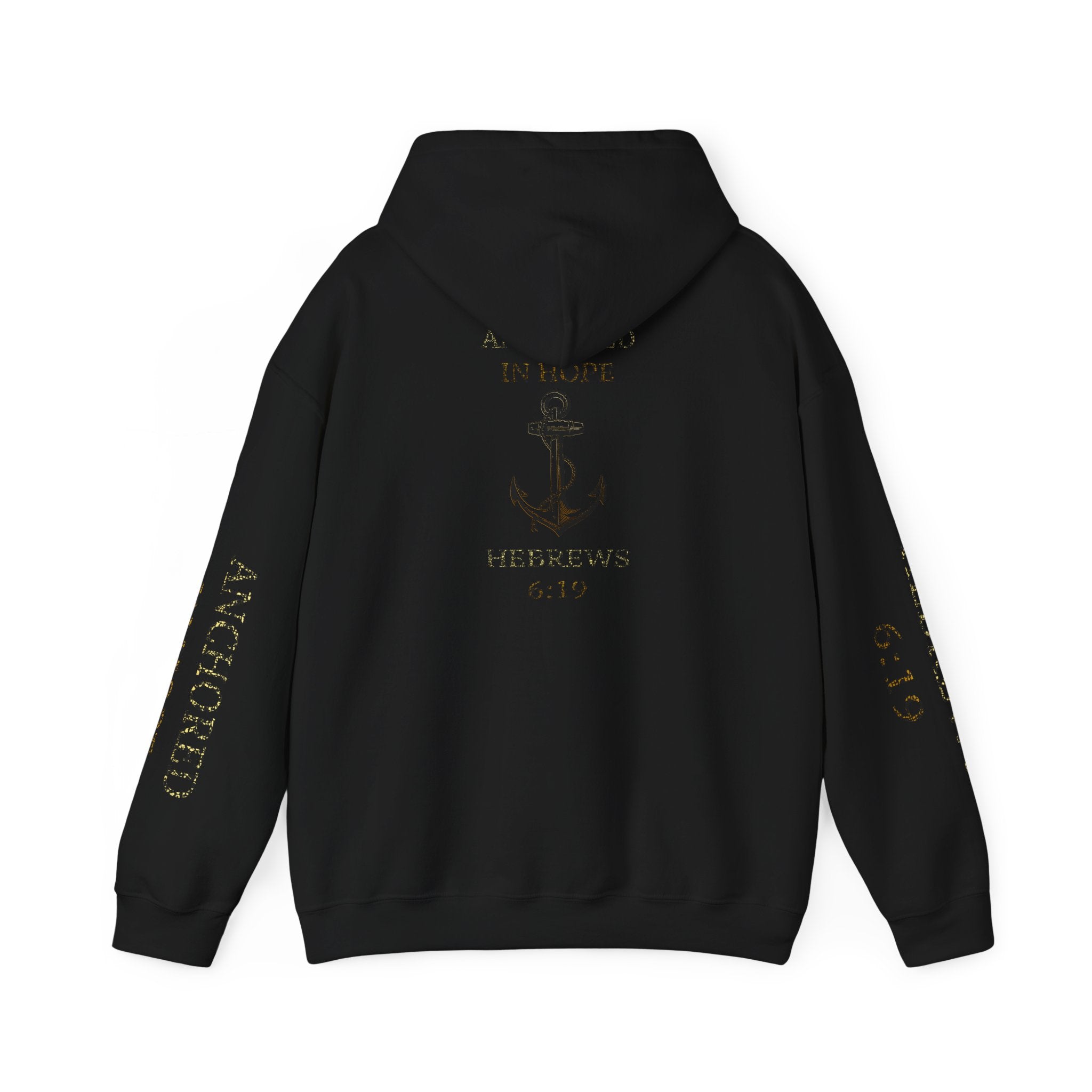 Anchored in Hope Hooded Sweatshirt | Inspirational Sweatshirt | Christian Gift | Faith-Based Apparel | Comfort Wear