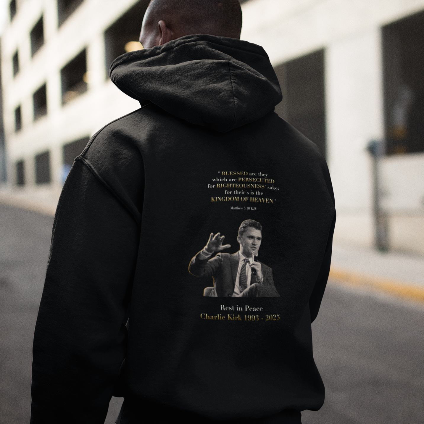 Rest in Prayer Charlie Kirk Sweatshirt, Unisex Tribute Hoodie, In Loving Memory Sweatshirt, Memorial Hoodie, Remembrance Sweatshirt