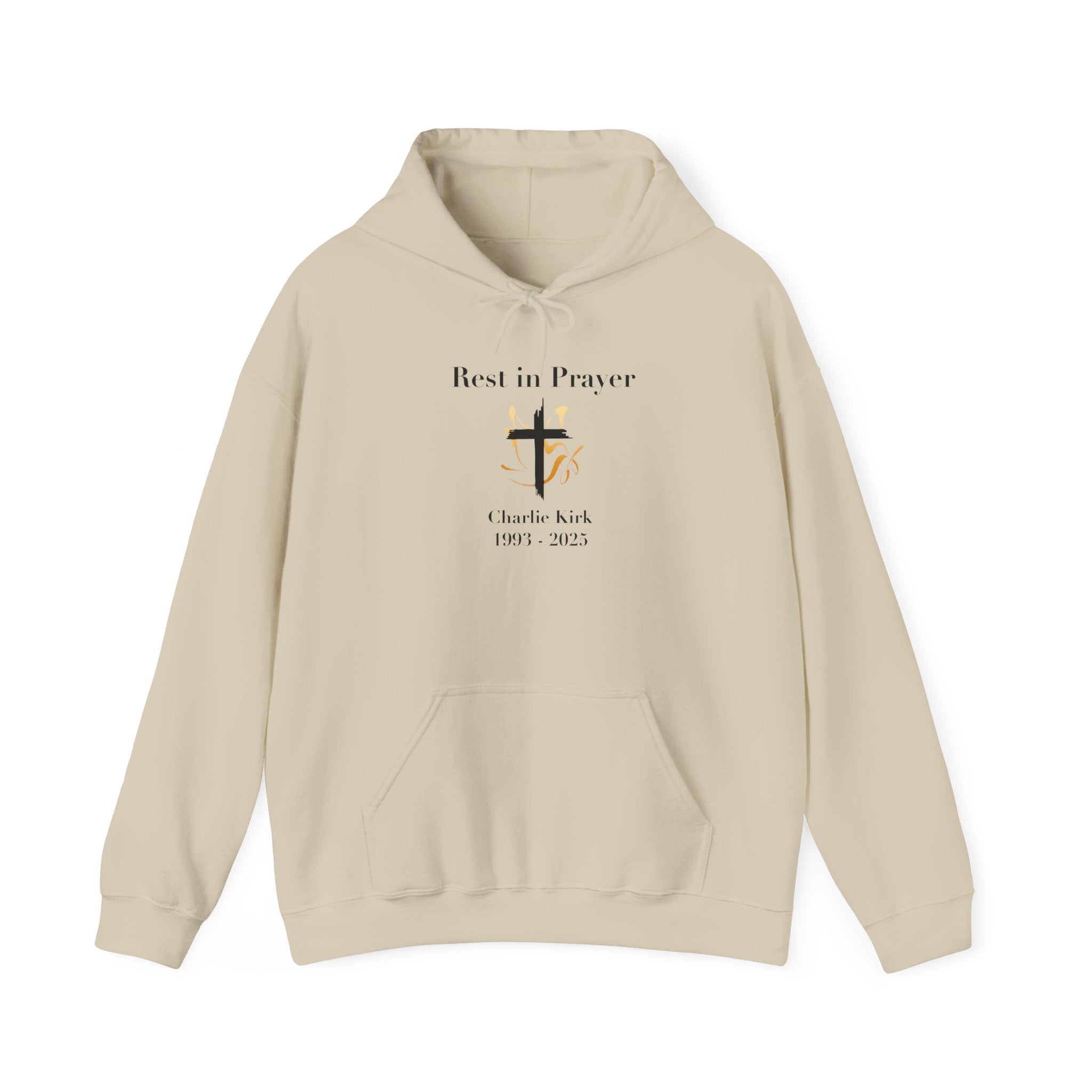 Rest in Prayer Charlie Kirk Sweatshirt, Unisex Tribute Hoodie, In Loving Memory Sweatshirt, Memorial Hoodie, Remembrance Sweatshirt