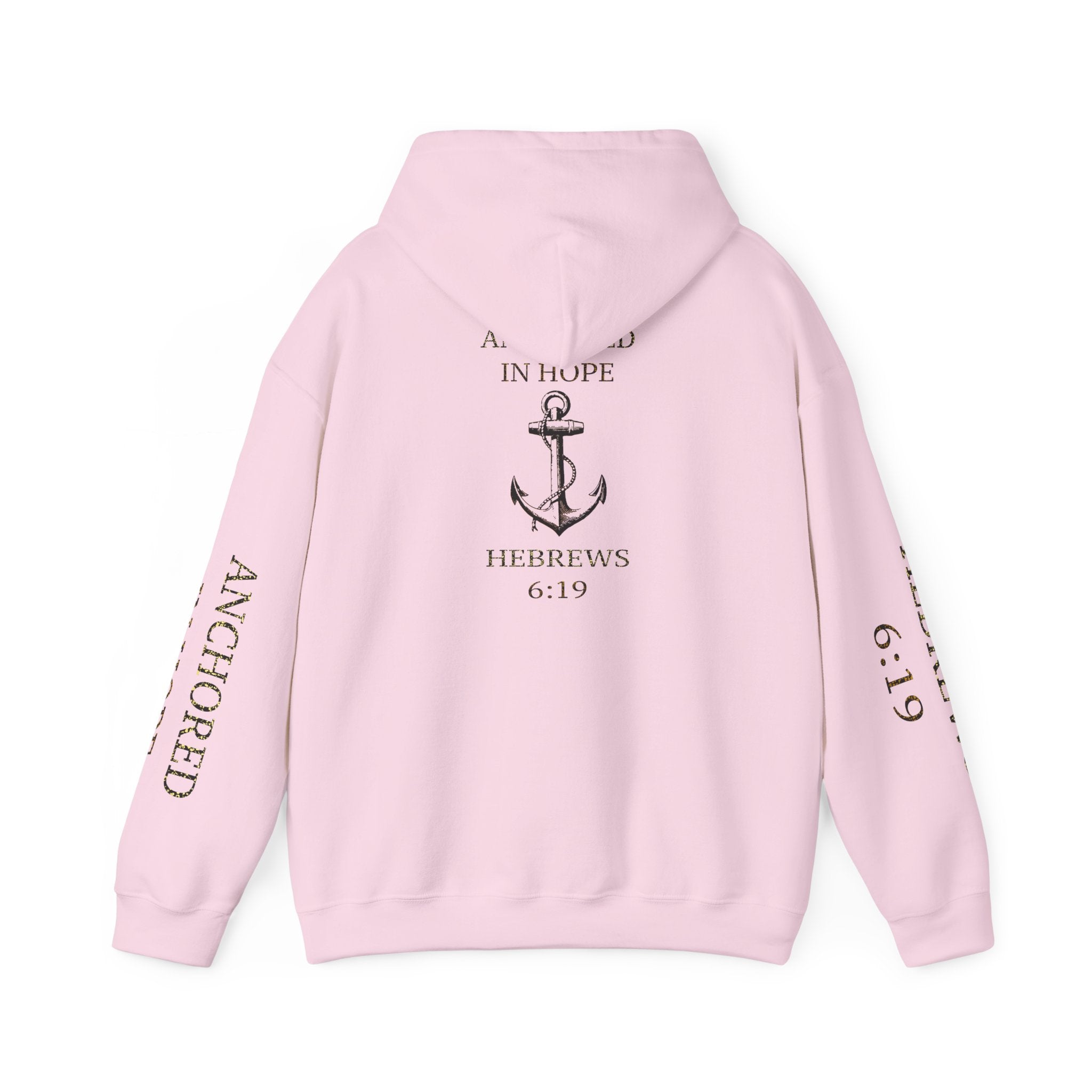 Anchored in Hope Hooded Sweatshirt | Inspirational Sweatshirt | Christian Gift | Faith-Based Apparel | Comfort Wear