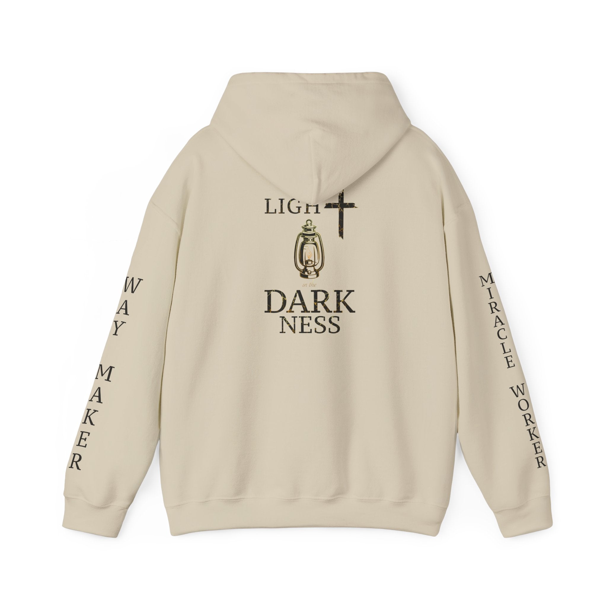 Light in the Darkness Unisex Comfort Hoodie, Faith-Based wear, Christian Clothing