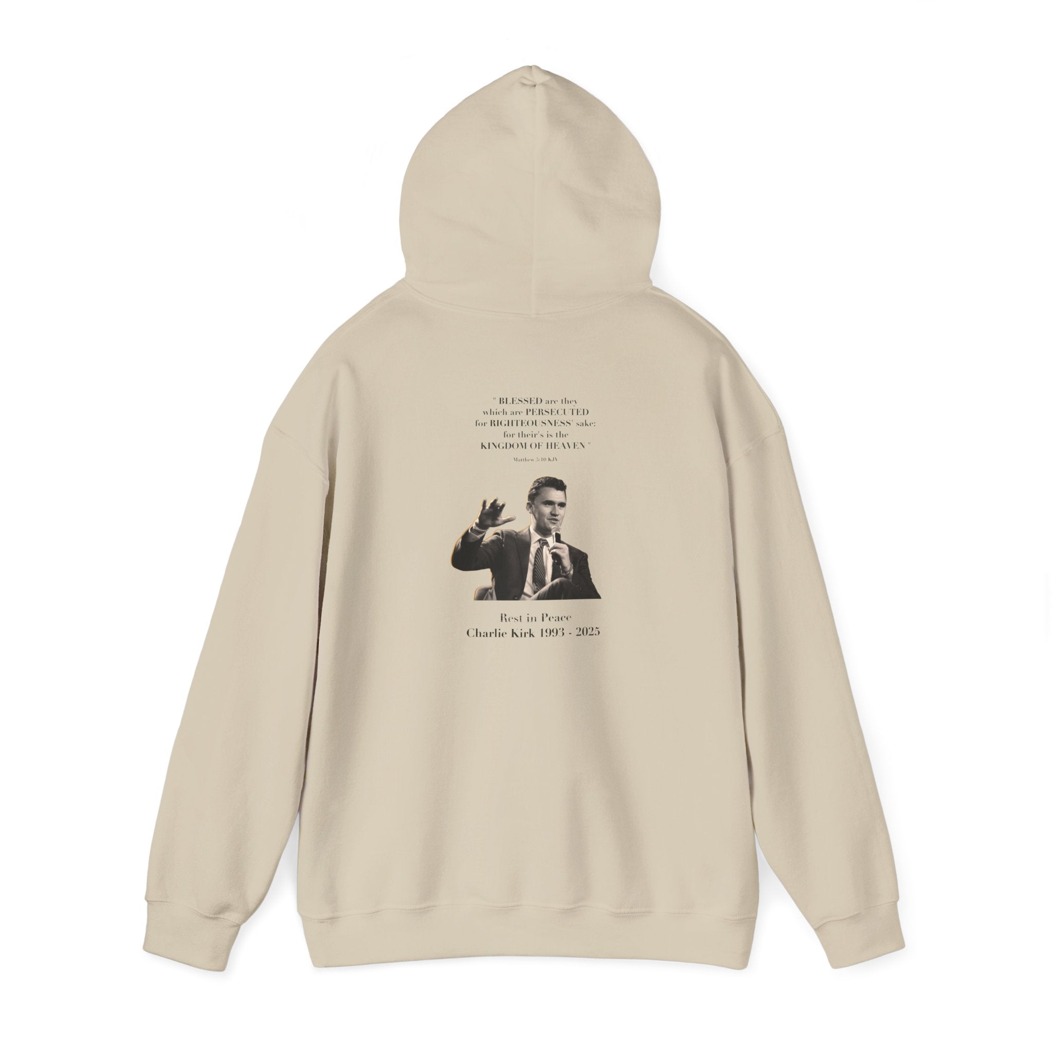 Rest in Prayer Charlie Kirk Sweatshirt, Unisex Tribute Hoodie, In Loving Memory Sweatshirt, Memorial Hoodie, Remembrance Sweatshirt