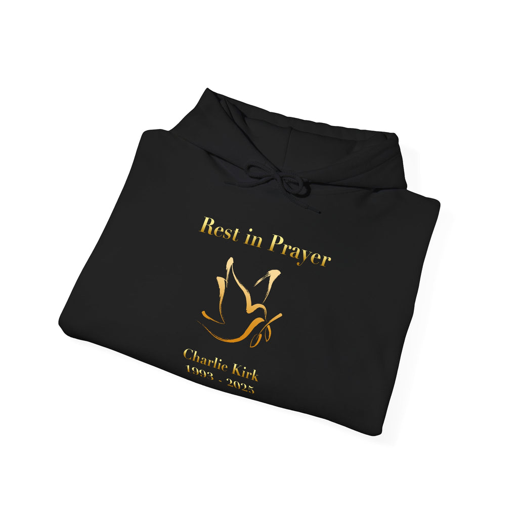 Rest in Prayer Charlie Kirk Sweatshirt, Unisex Tribute Hoodie, In Loving Memory Sweatshirt, Memorial Hoodie, Remembrance Sweatshirt
