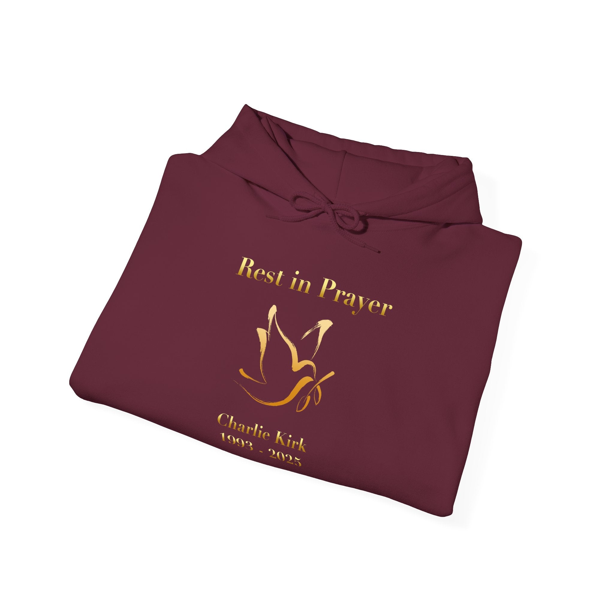 Rest in Prayer Charlie Kirk Sweatshirt, Unisex Tribute Hoodie, In Loving Memory Sweatshirt, Memorial Hoodie, Remembrance Sweatshirt