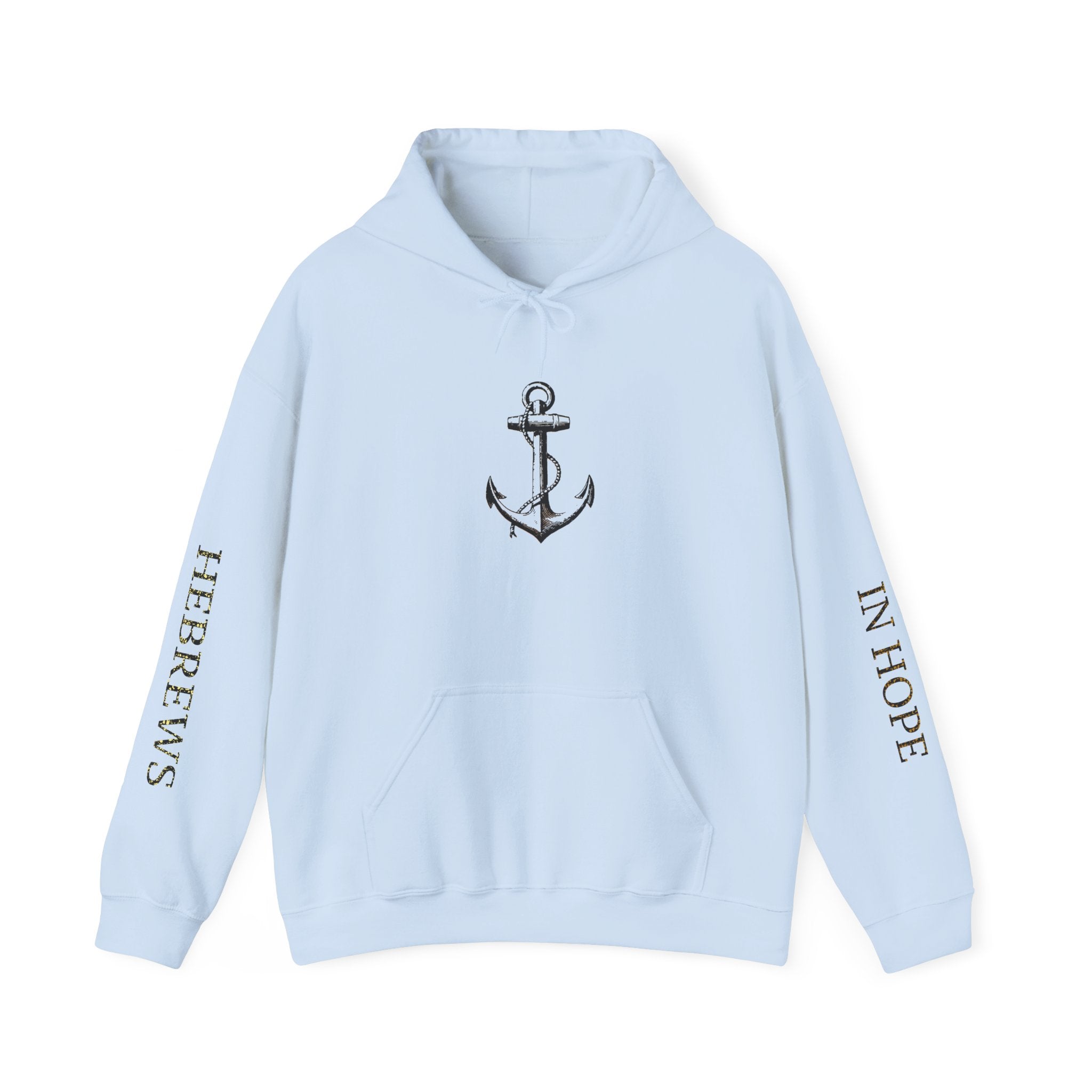 Anchored in Hope Hooded Sweatshirt | Inspirational Sweatshirt | Christian Gift | Faith-Based Apparel | Comfort Wear