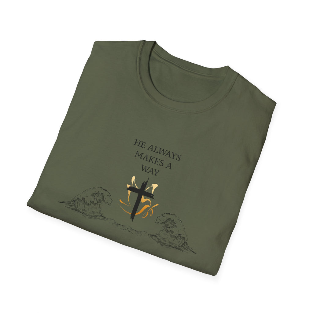 Split The Sea Unisex T-shirt, Christian T-shirt, Comfortable Wear, Stylish Christian Wear