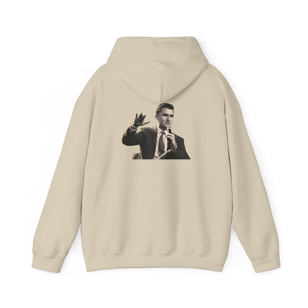 Never Surrender Charlie Kirk Hoodie - Cozy Streetwear, Unisex Gift, Casual Style, Motivational Apparel