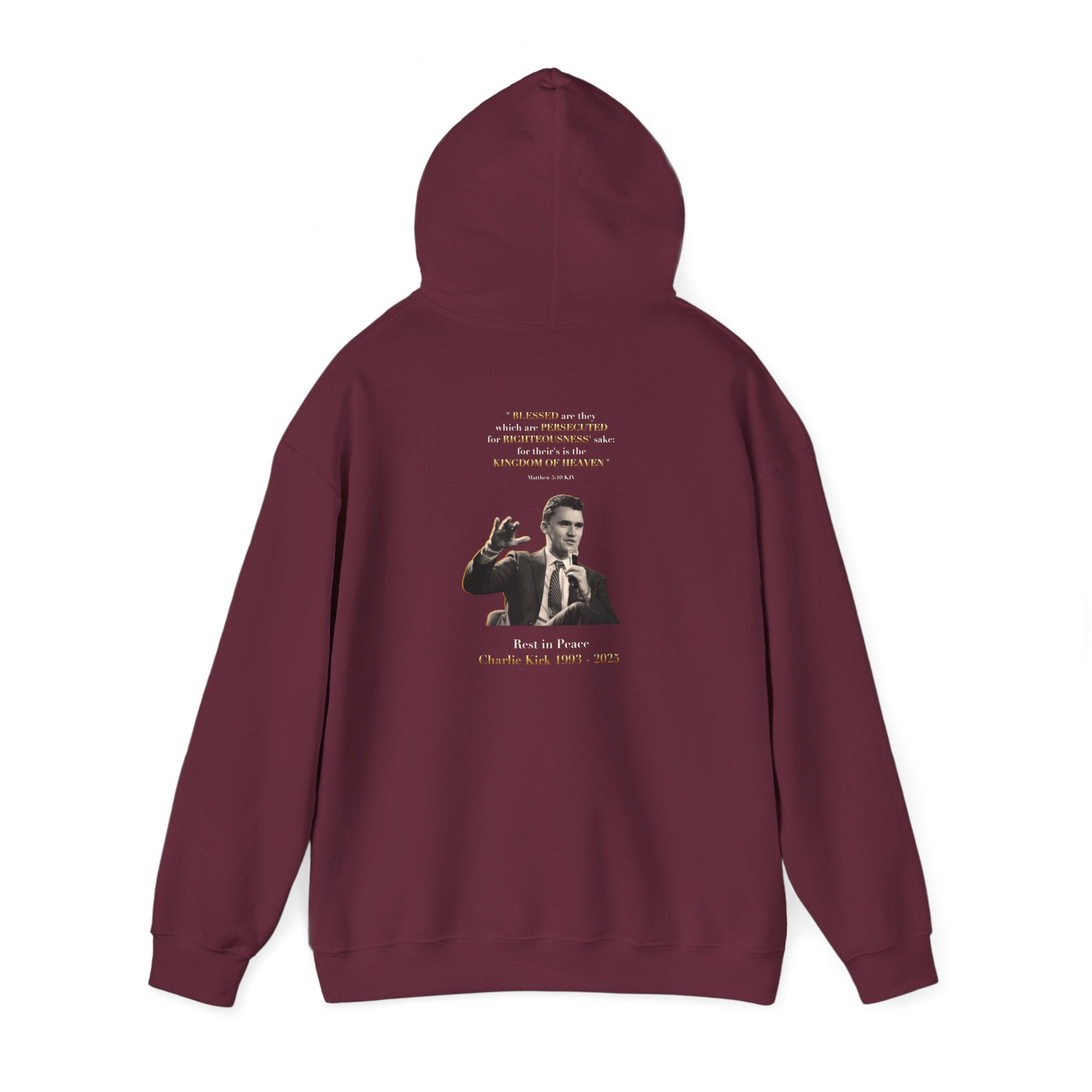 Rest in Prayer Charlie Kirk Sweatshirt, Unisex Tribute Hoodie, In Loving Memory Sweatshirt, Memorial Hoodie, Remembrance Sweatshirt