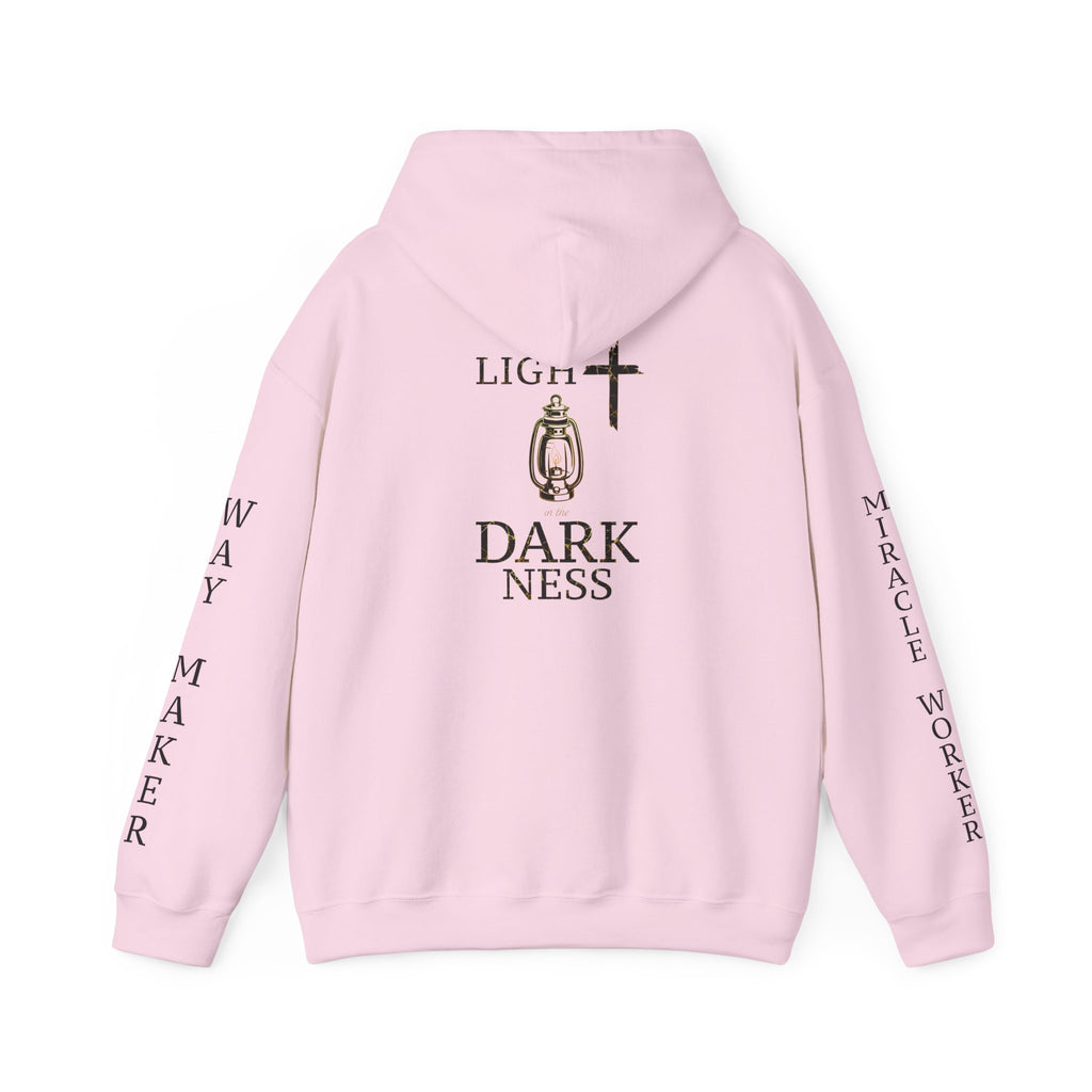 Light in the Darkness Unisex Comfort Hoodie, Faith-Based wear, Christian Clothing