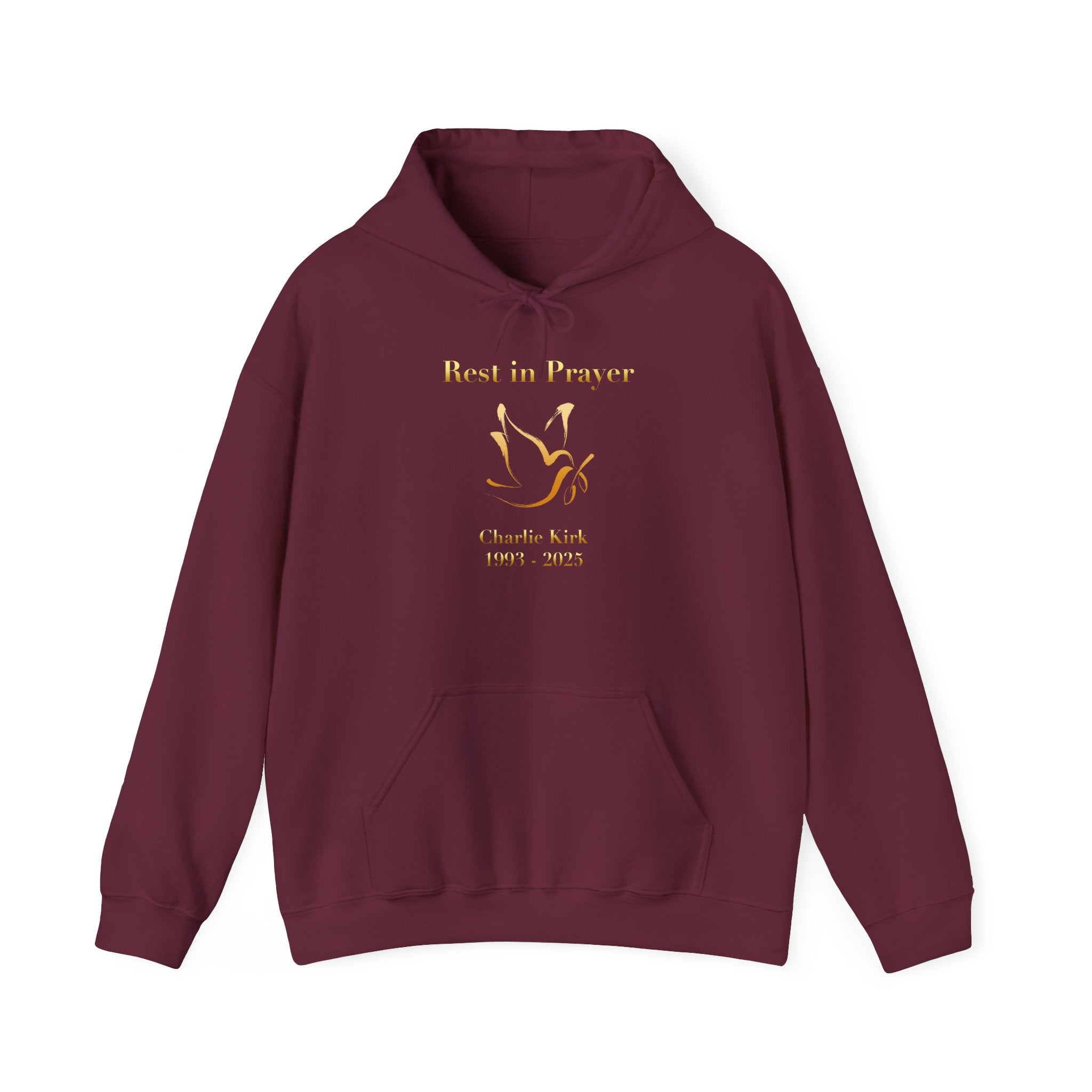 Rest in Prayer Charlie Kirk Sweatshirt, Unisex Tribute Hoodie, In Loving Memory Sweatshirt, Memorial Hoodie, Remembrance Sweatshirt