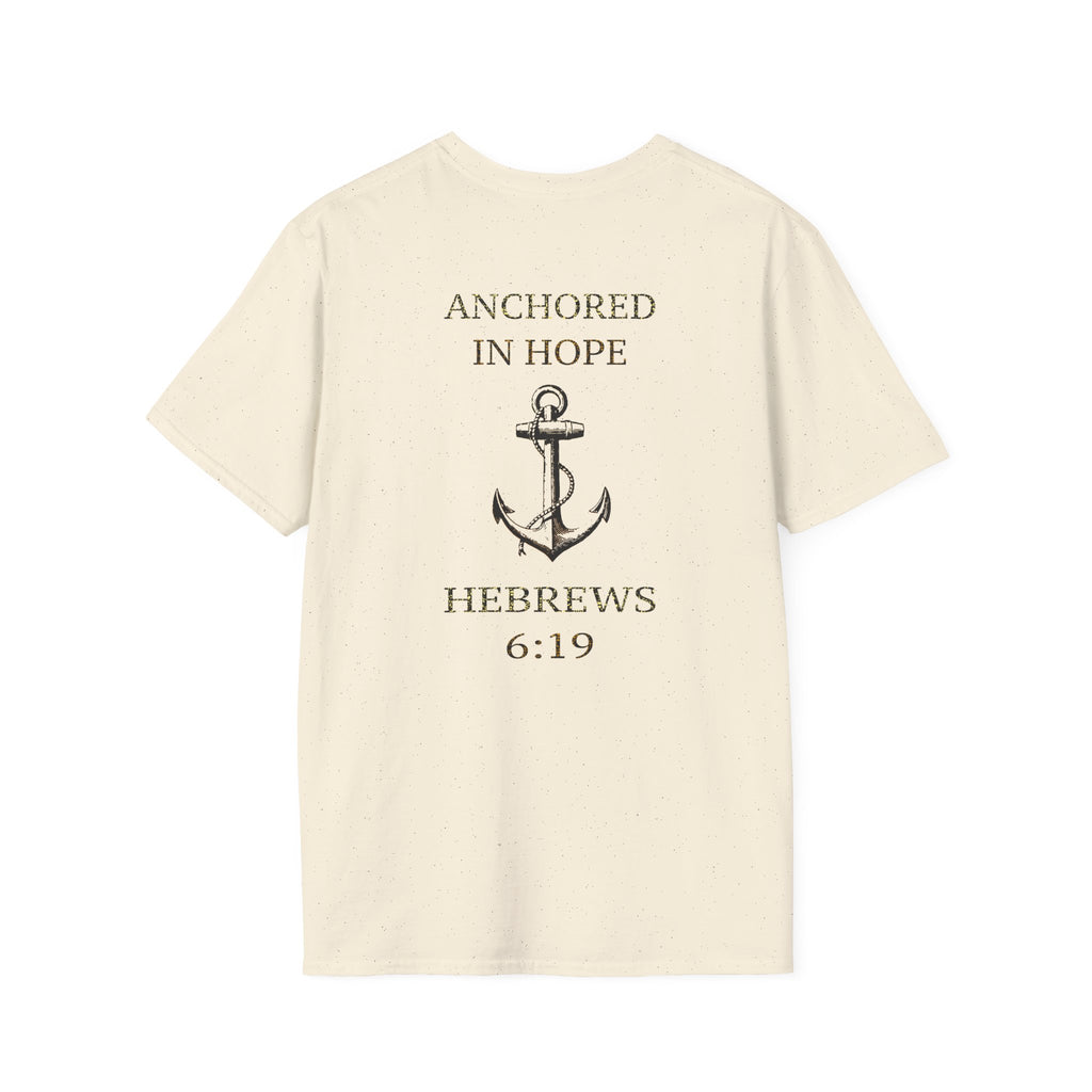 Anchored in Hope T-Shirt, Inspirational Unisex Tee for Nautical Lovers, Faith-Based Apparel, Perfect Gift, Christian T-Shirt