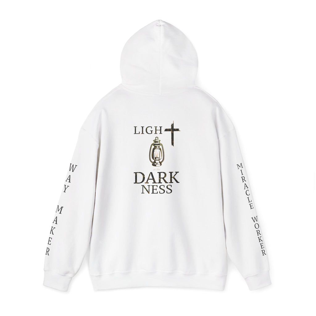 Light in the Darkness Unisex Comfort Hoodie, Faith-Based wear, Christian Clothing