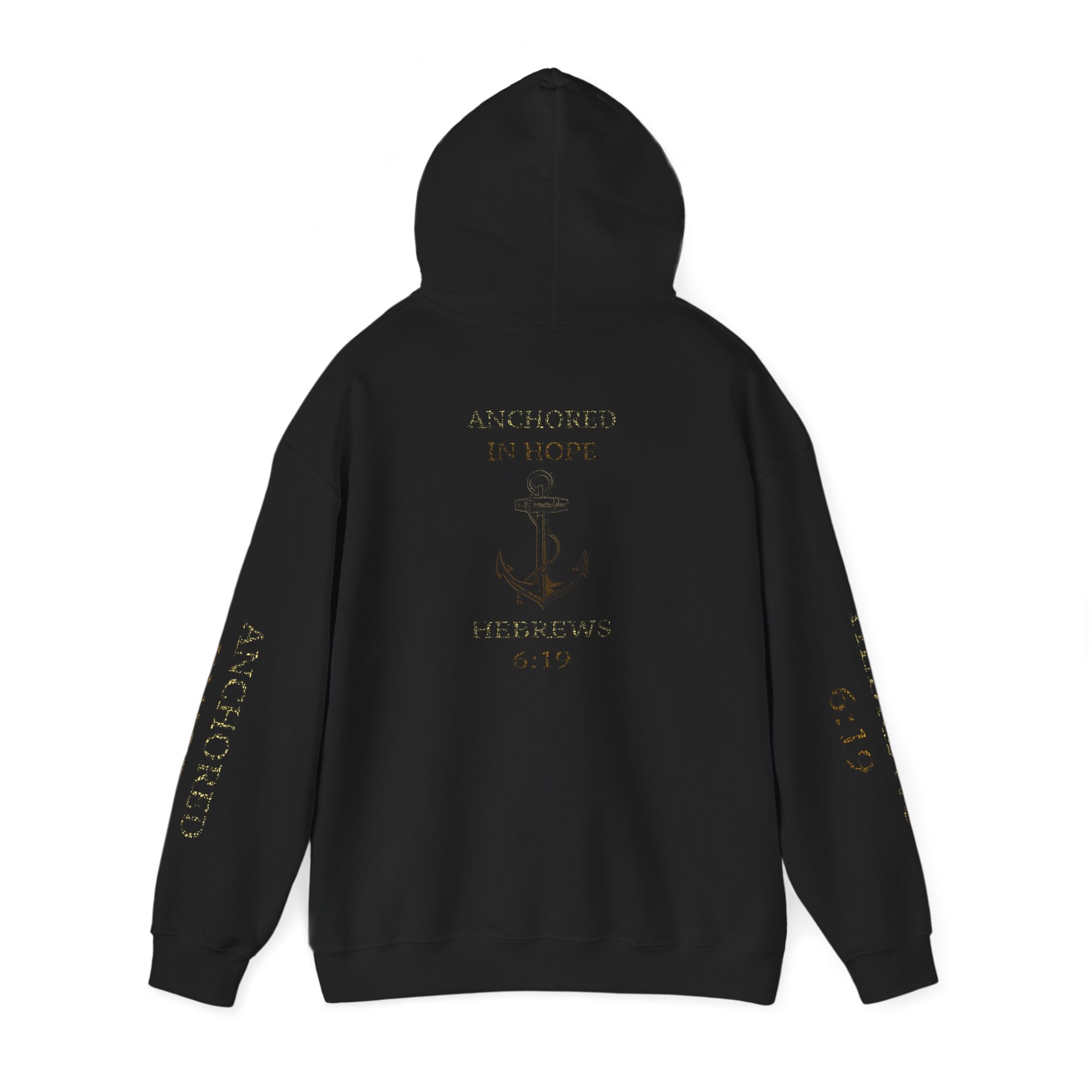 Anchored in Hope Hooded Sweatshirt | Inspirational Sweatshirt | Christian Gift | Faith-Based Apparel | Comfort Wear